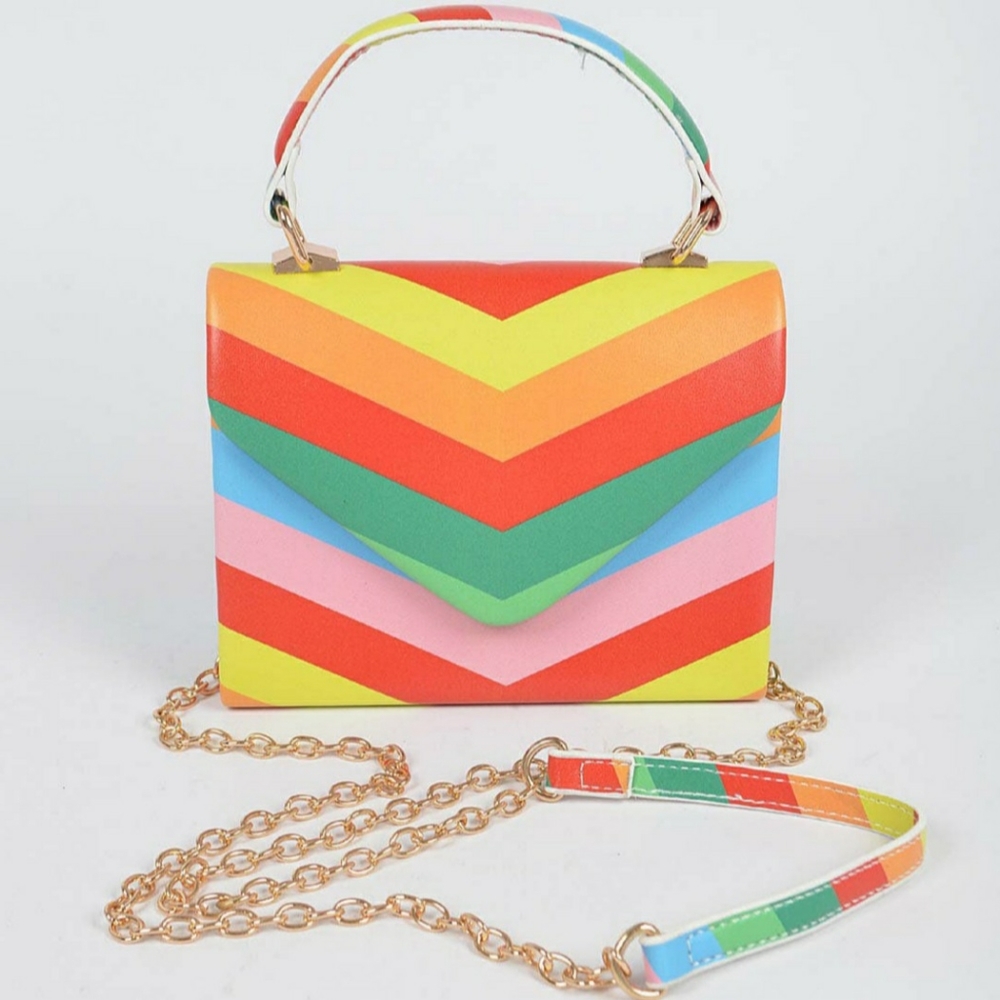 Happy Day Rainbow Mini Clutch
